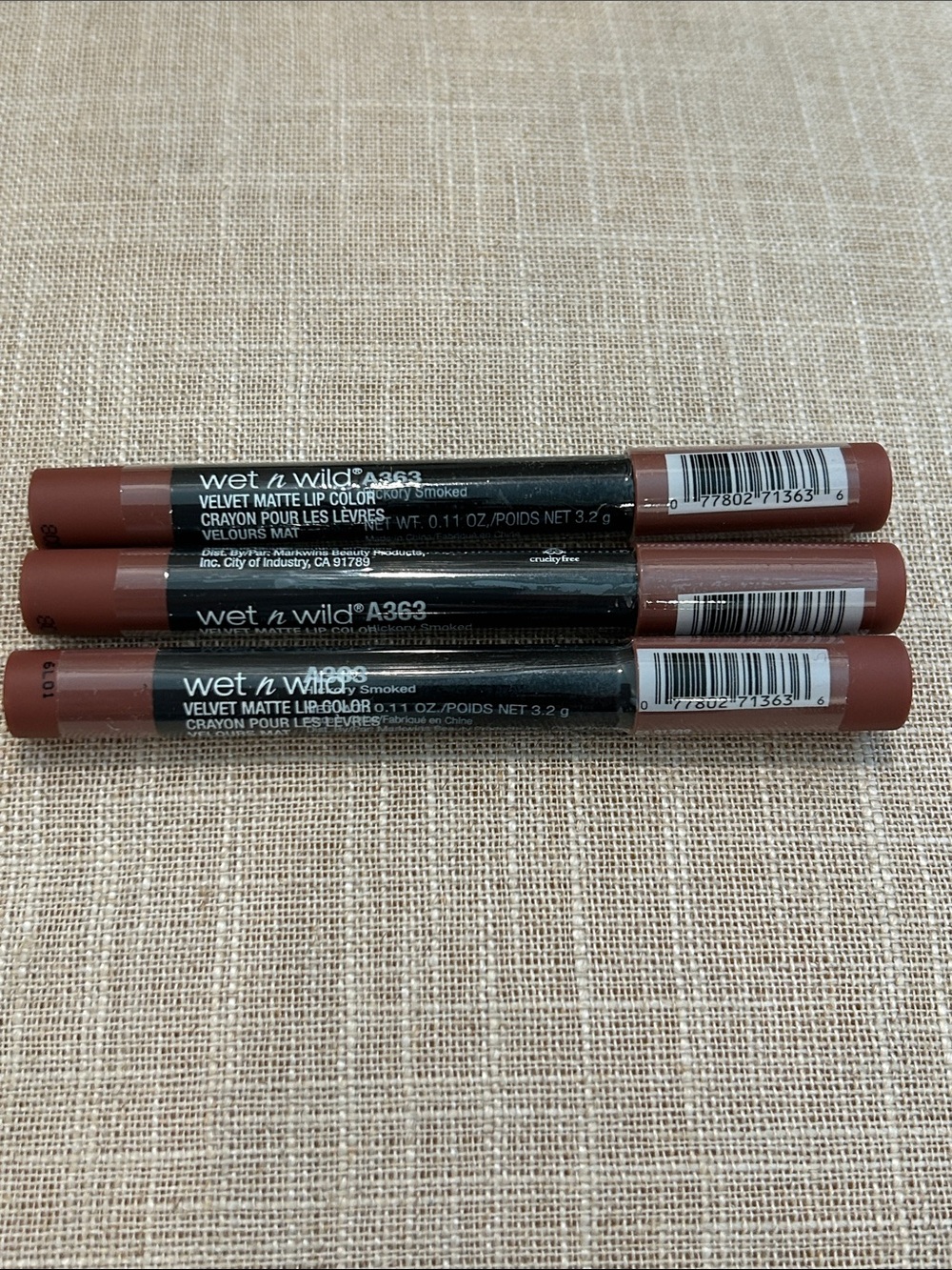 Wet n Wild Hickory Smoke Velvet Matte Lip Color A363